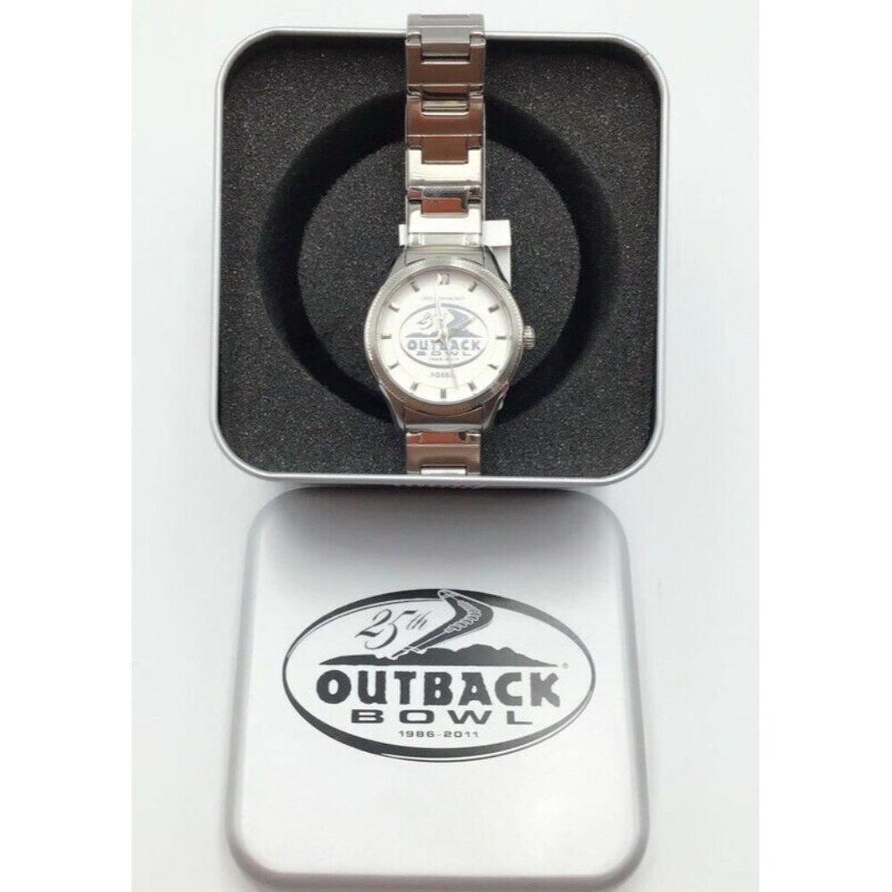 Fossil Watch Outback Bowl 2011 25th Anniversary College Football *Needs Battery*